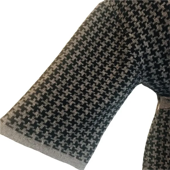 Chiara mente S wool blend longline houndstooth belted cardigan coat - Image 10