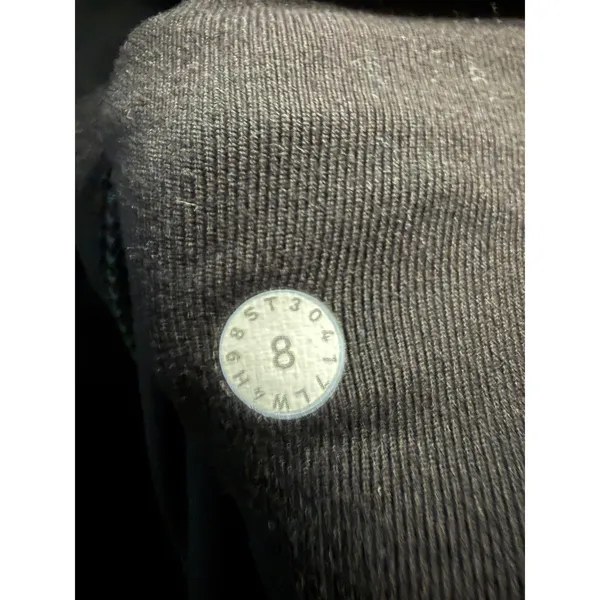 Lululemon Define‎ Jacket Black Full Zip Size 8 Breakaway from Cancer Logo - Image 8