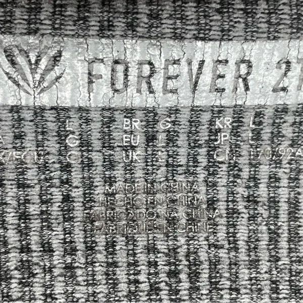 Forever 21 Knit V-Neck Scalloped‎ Crop Top Tank Gray Heather Size Large - Image 4