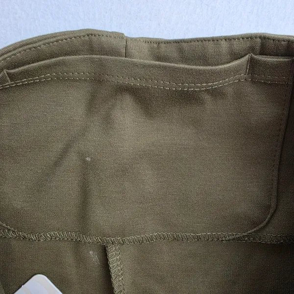 Fabletics NWT Ponte Skinny Zip-Split Pant Tall Olive Green High Rise Large - Image 7