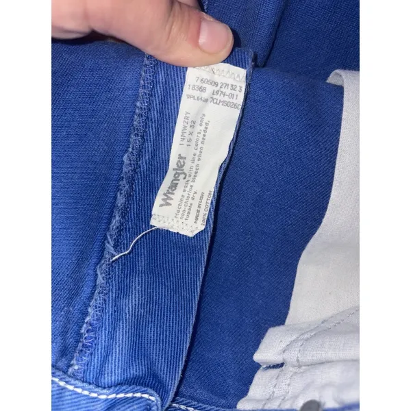 VTG Women's 90s Blue Denim Wrangler‎ Jeans WPL6428 15x32 (30x32) Cowgirl Cut - Image 3