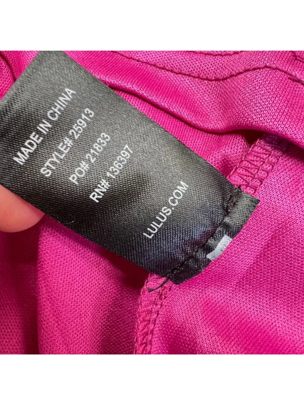 Lulus Be With You Magenta Skater Dress Sleeveless Mini Size Medium NWT Coquette - Image 11