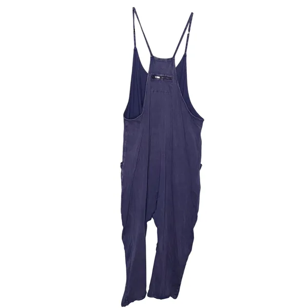 Free People Movement Hot Shot Jumpsuit Women XL Purple Fair Acid Wash Harem - Image 7