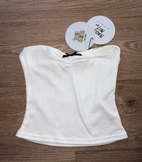 Princess Polly brand new White strapless tube Top small with tags - Image 6