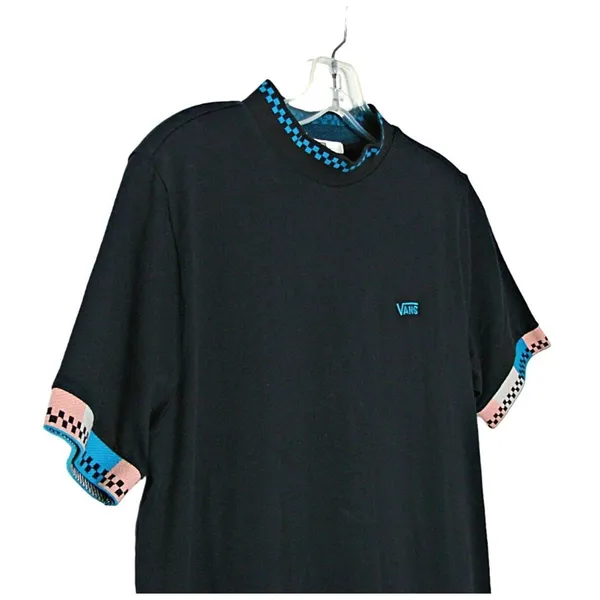 Vans Off the Wall Hi Roller V Dress Tri Check Womens Size M Black Cotton Skaters - Image 2