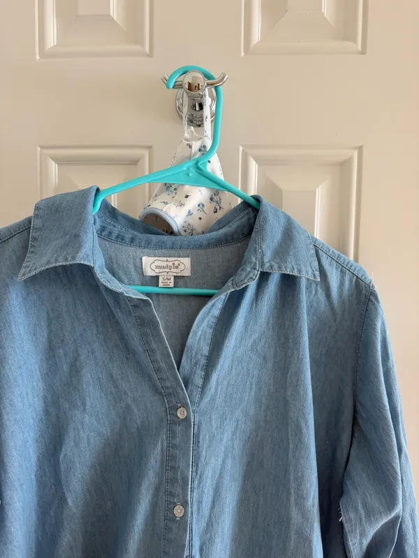 Mud Pie Dress Blue - Image 3