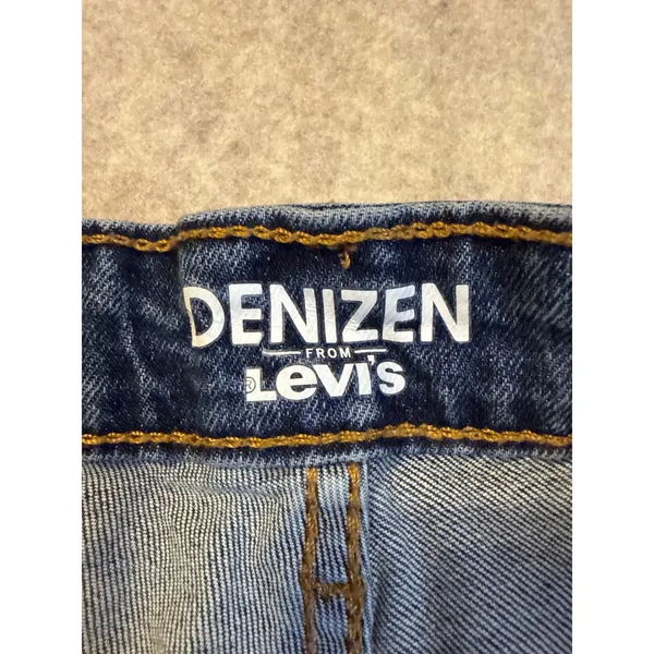 Denizen from Levis Womens High Rise Distressed Denim Shorts Medium Wash Blue - Image 11