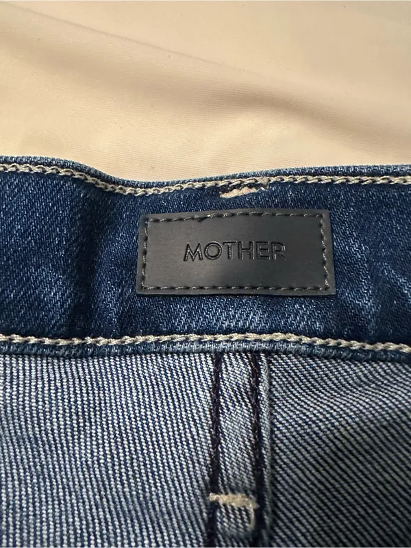 MOTHER The Down Low Weekender Heel in the color High Tide -Flare Jeans - Size 34 - Image 9