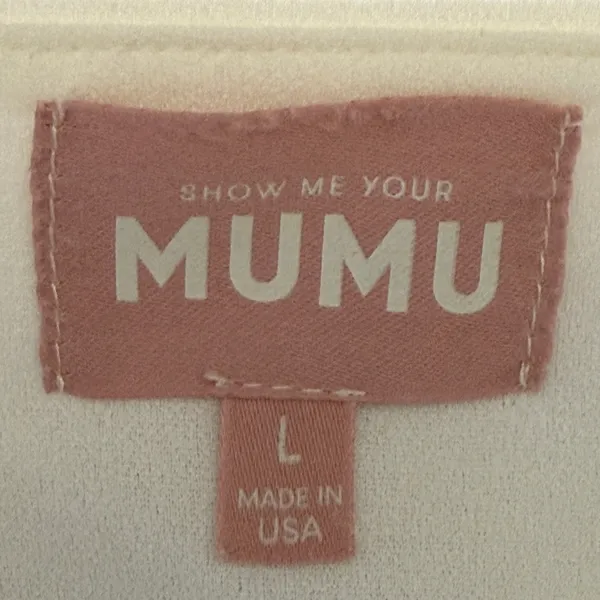 NEW Show Me Your Mumu SMYMM Paris Gown in White Large‎ L - Image 7