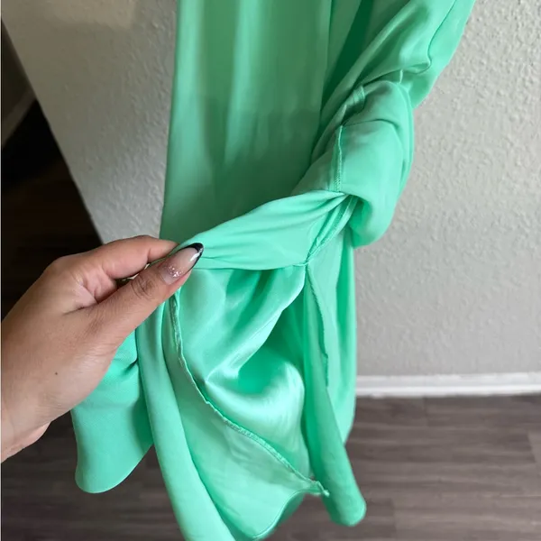 Gianni Bini Light Green Women Maxi Dress Size XS - Image 9