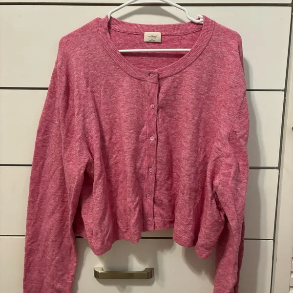 Aritzia Wilfred Pink Cardigan Sweater - Image 2