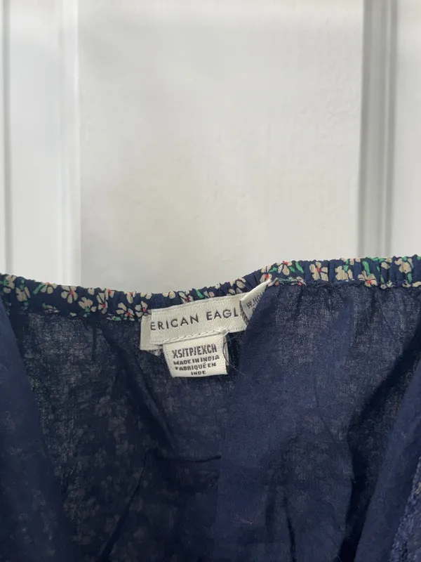 American Eagle lace floral tank top XS - Image 4