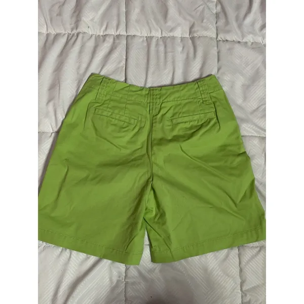 Talbots‎ Womens Size 2 Green Stretch Lightweight Patch Pocket Shorts A1-0019 - Image 3
