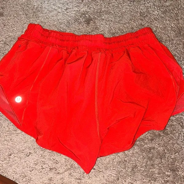 Lululemon hotty hot shorts 2.5 in LR in carnation red - Image 2