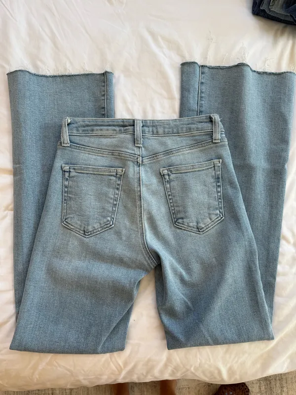 Just Black Denim Mid Rise Flare Jeans - Image 7