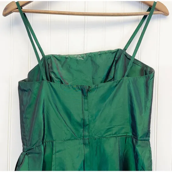 VTG 80s‎ Alyce Design Womens 10 Emerald Green Gown Dress Formal Holiday Prom - Image 8