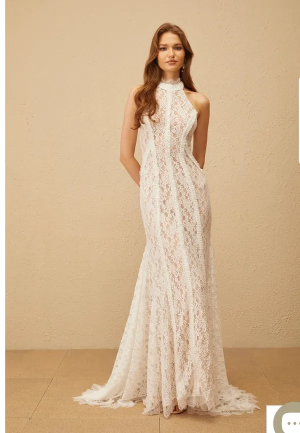 Miss Rosier White Lace Maxi Dress - Image 2