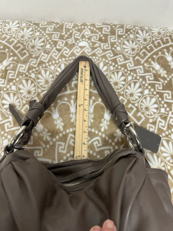Coach Y2k Parker Taupe Soho Pleated Leather Hobo Bag 13442 - Image 6