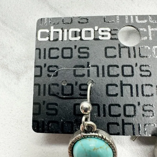 Chico's Jeniece Faux Turquoise Dangle Earrings ✨ - Image 3