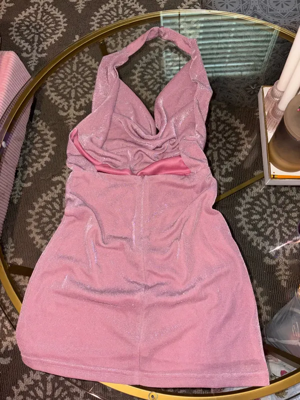 Le Lis Halter Mini Dress - Image 2