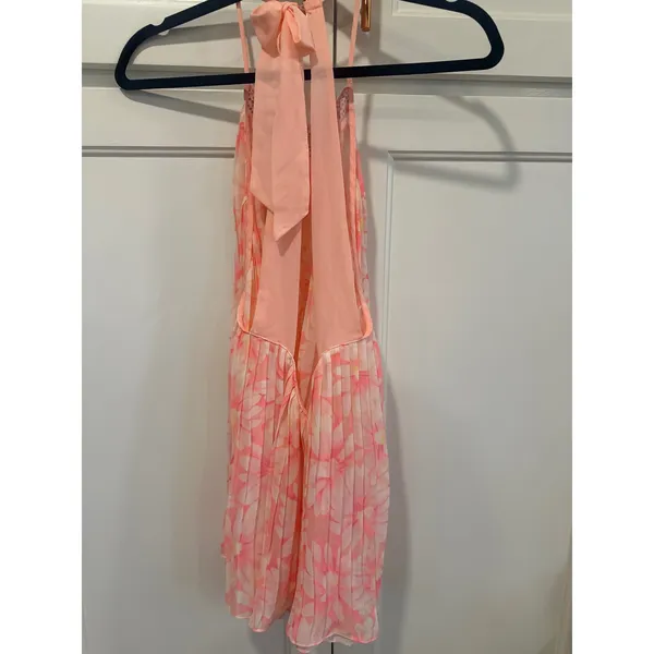 Victoria's Secret Pink Floral Beaded Halter Mini Dress M/M NWT valentine slip - Image 5