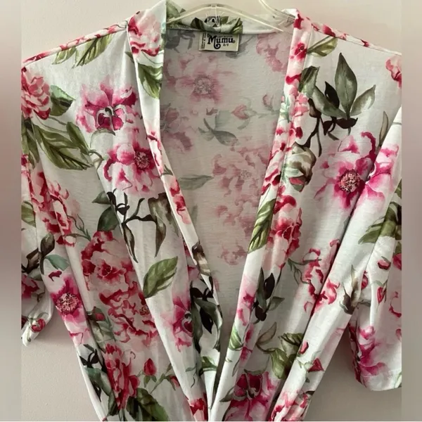 Show Me Your MuMu Womens Brie Robe Garden Of Bloom OS Floral Lightweight - Image 6