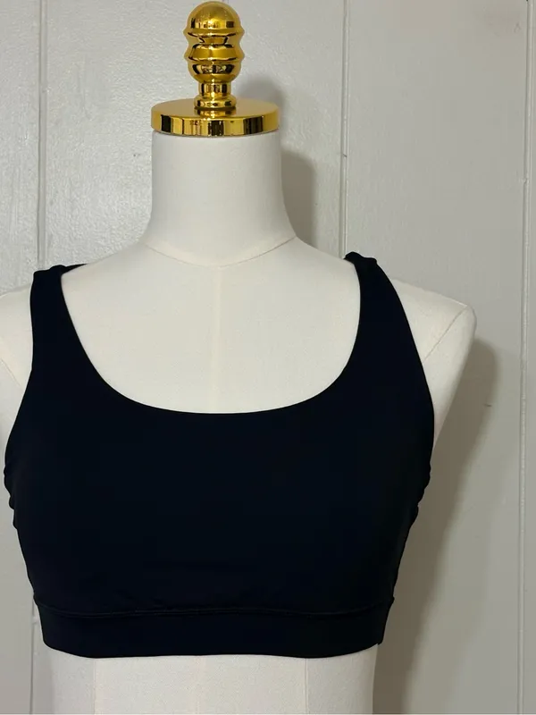 Lululemon Energy Bra Black Medium Support Size 6 W2326S - Image 2