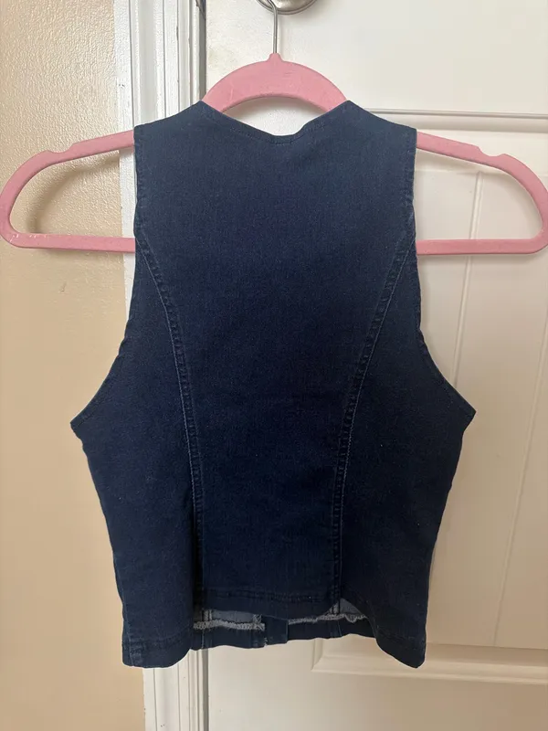 Denim vest top Blue - Image 2