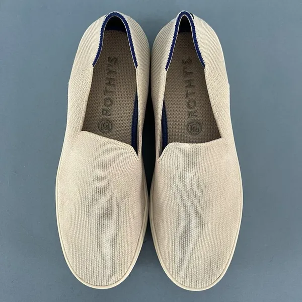 Rothy's The Original Slip On Sand Beige Washable Knit‎ Sneakers - Image 8