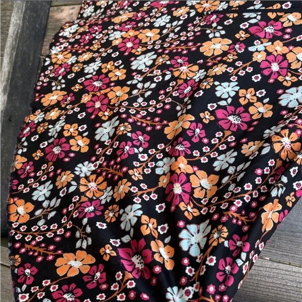 NWT Free People Daisy Jane Black Floral Swing Dress Generous Medium Retail $148 - Image 16