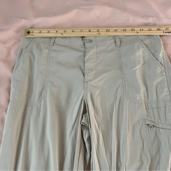 Columbia PFG Lightweight Nylon Roll‎ Tab Adjustable Straight Leg Pants Size 8 - Image 13
