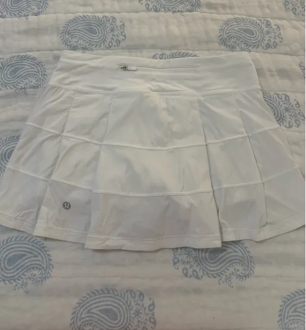 Lululemon Pace Rival Skirt White - Image 4