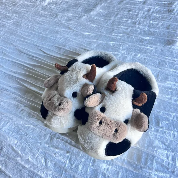 Cow Slippers Multiple Size 7 - Image 3