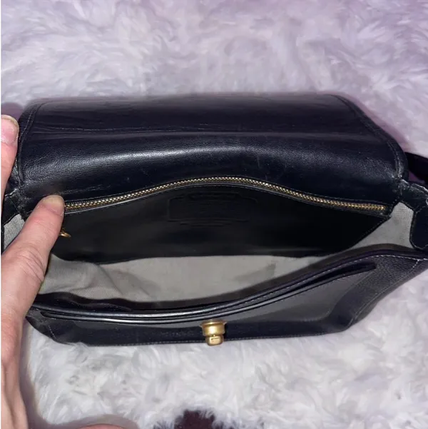 Coach Leather Bag Crossbody Black - Image 4