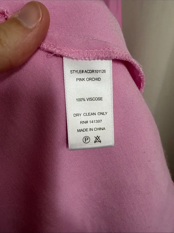 ASTR the‎ Label Valinda Ruched Slip Pink Orchid Midi Dress Medium - Image 6