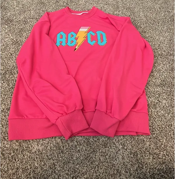 Teacher sweatshirt Pink - Image 5