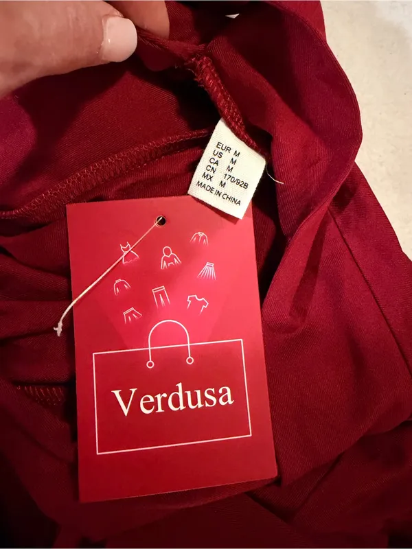 NWT Verdusa Burgundy Cross Front Top - Image 5