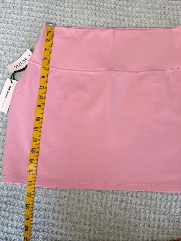 NWT TNA Aritzia Hold-It Atmosphere Mini Skirt Women Large Pink Athleisure Sporty - Image 7