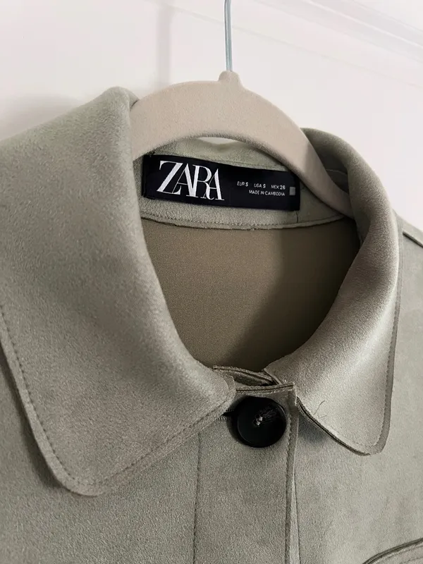 Zara Faux Suede Jacket - Image 4