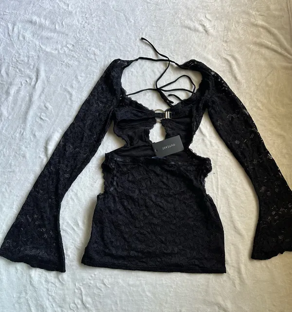 Outcast Clothing Amore Mini Dress Black - Image 8