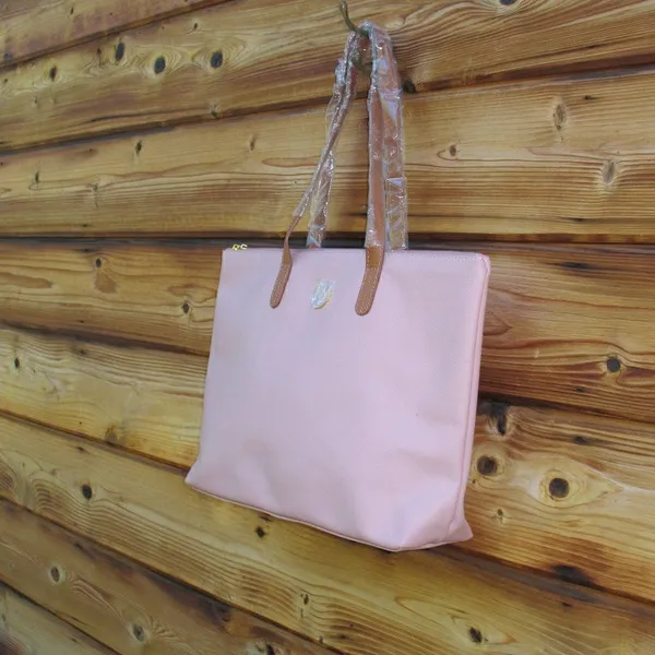 Joy Mangano Pink Leather Tote Bag Pink - Image 3