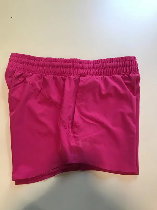 Under Armour Women's 3" Flex Woven Short in Pink Size L NWT - Image 2