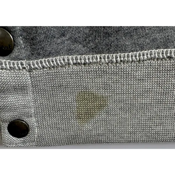 Abercrombie & Fitch Gray Colorblock Snap Side Pullover Sweatshirt Top Size Small - Image 5