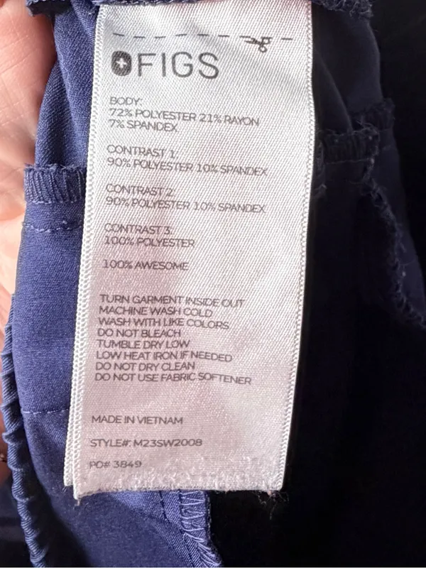 Figs Blue Scrub Pants - Image 3