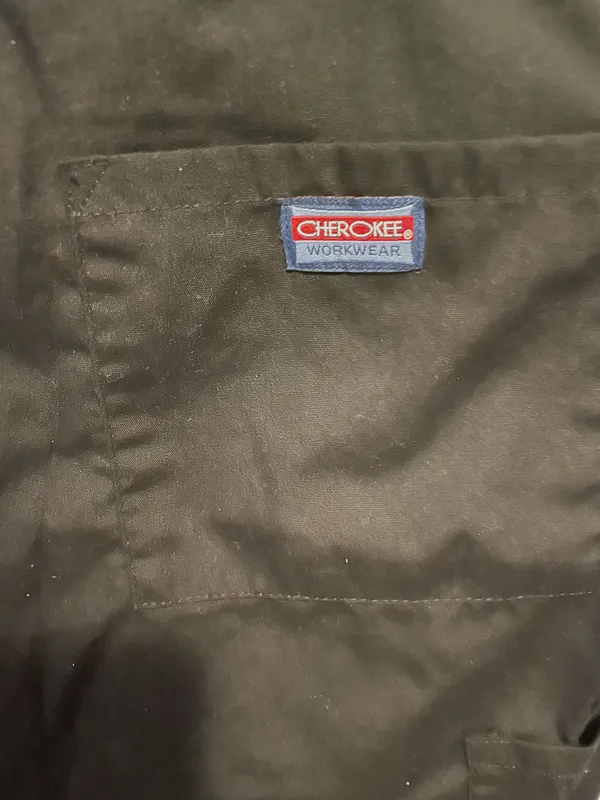Cherokee workwear black wide leg scrub pants - Image 5