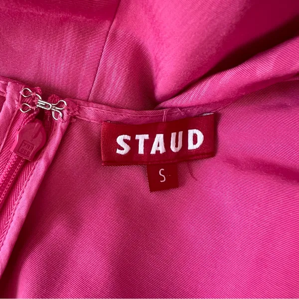 NEW NWT STAUD Mini Ilana Dress In Lollipop Pink - Image 9