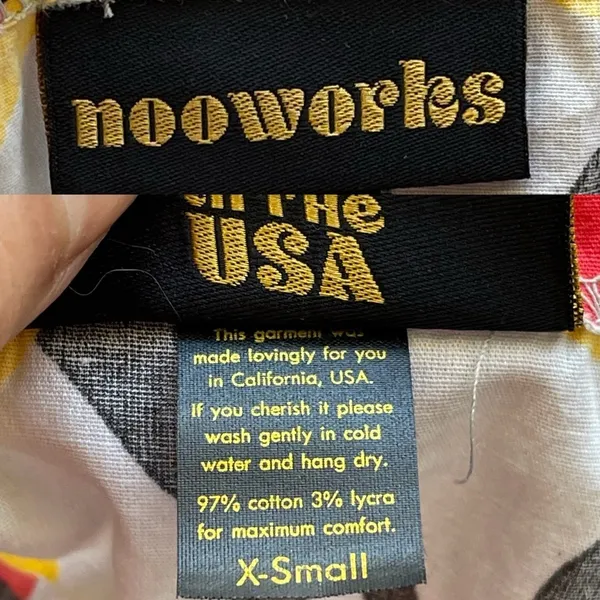 Nooworks Dancing‎ Ladies Overalls Cotton Print XS EUC - Image 5