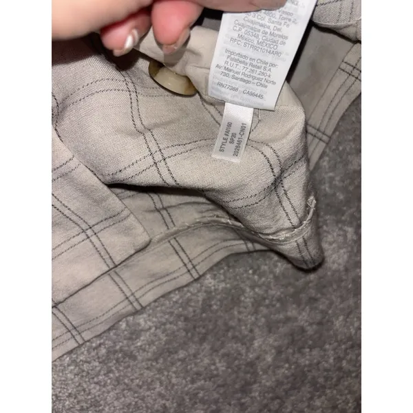 Madewell Dorset Blazer Windowpane Size S Minimalist‎ Oversized Linen - Image 8