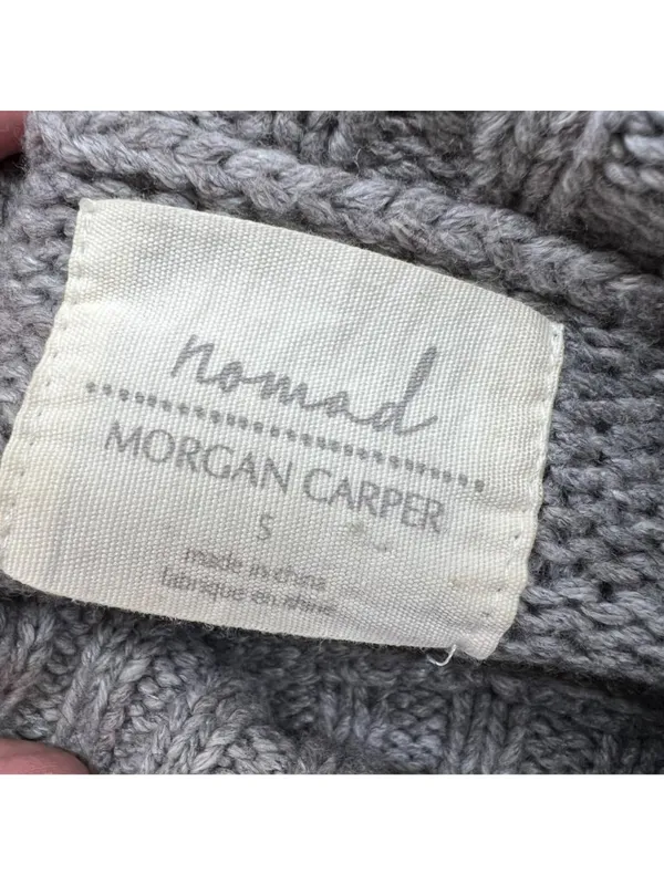 Anthropologie Nomad Morgan Carper Fringe Sweater Dress Gray Western Size Small - Image 8