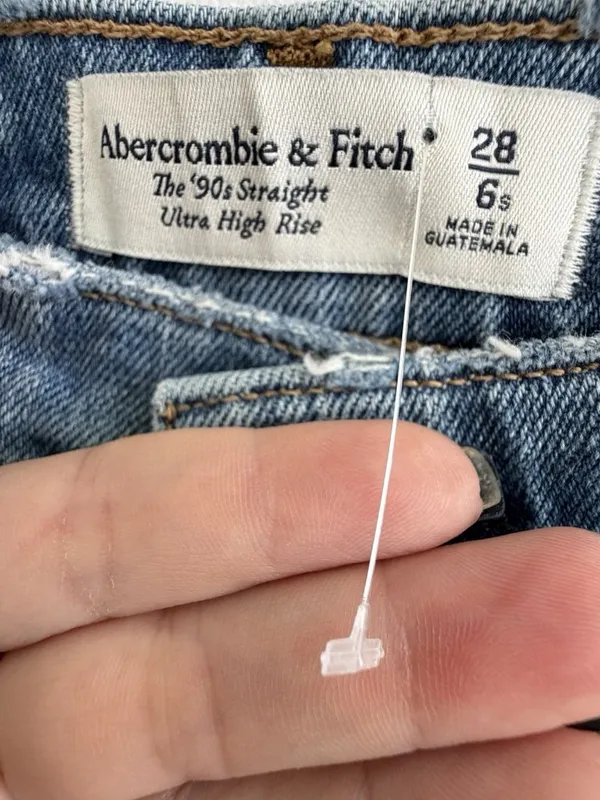NEW Abercrombie & Fitch Jeans The 90s Straight Ultra High Rise 28/6 Womens - Image 4
